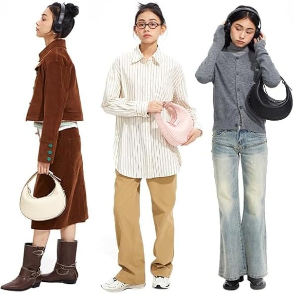 SOLD!!!!!!! Japanese aesthetic minimalist viral crescent moon bag